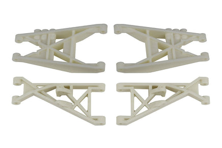 Team Associated - Front and Rear Suspension Arms, White - Hobby Recreation Products