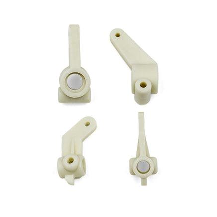 Team Associated - Inline Steering Blocks and Rear Hub Carriers 0 deg., White - Hobby Recreation Products