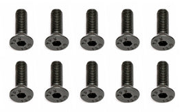 Team Associated - M3X10mm Flat Head Hex Screw (10) - Hobby Recreation Products