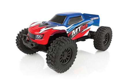 Team Associated - MT28 Monster Truck RTR, 1/28 Scale 2WD, w/ Battery, Charger and 2.4GHz Transmitter - Hobby Recreation Products