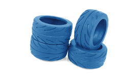 Team Associated - NanoSport Radial Tires, Blue - Hobby Recreation Products