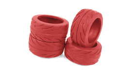 Team Associated - NanoSport Radial Tires, Red - Hobby Recreation Products