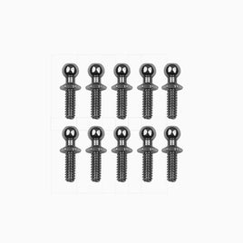 Team Associated - RC10 Ballstud Set .30, silver - Hobby Recreation Products