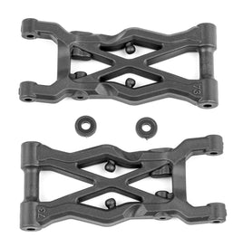 Team Associated - RC10B6.2 Factory Team Rear Suspension Arms, 73mm, Carbon Fiber - Hobby Recreation Products