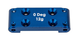 Team Associated - RC10B6.4 Front Bulkhead (0 Degree), Blue Aluminum - Hobby Recreation Products