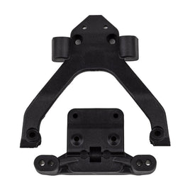 Team Associated - RC10B6.4 Front Top Plate and Ballstud Mount Angled - Hobby Recreation Products