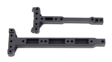 Team Associated - RC10B74 Factory Team Chassis Braces, Carbon Fiber - Hobby Recreation Products