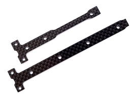 Team Associated - RC10B74.1 Factory Team Chassis Brace Support Set, 2.0mm, Carbon Fiber - Hobby Recreation Products