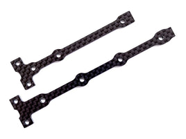 Team Associated - RC10B74.1 Factory Team Flex Chassis Brace Support Set, 2.0mm, Carbon Fiber - Hobby Recreation Products