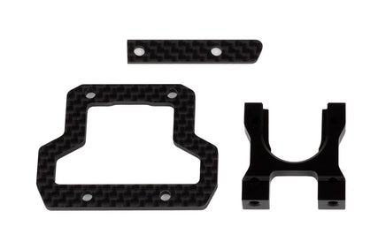 Team Associated - RC10B74.2 Center Bulkhead and Brace Set, Decoupled Slipper - Hobby Recreation Products