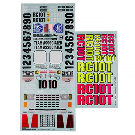 Team Associated - RC10T Decal Sheet Set - Hobby Recreation Products
