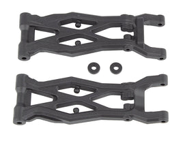 Team Associated - RC10T6.2 Factory Team Rear Suspension Arms, Gull Wing, Carbon Fiber - Hobby Recreation Products