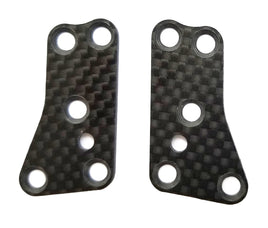 Team Associated - RC8B3.2 Factory Team Front Upper Suspension Arm Inserts, Carbon Fiber, 1.2mm - Hobby Recreation Products