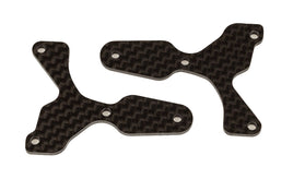 Team Associated - RC8B4 Factory Team Front Lower Suspension Arm Inserts, Carbon Fiber, 2mm - Hobby Recreation Products