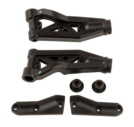 Team Associated - RC8B4 Front Suspension Arms, Soft, for RC8B4.1/RC8B4.1e - Hobby Recreation Products