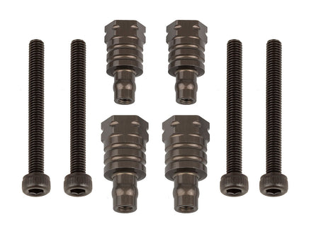 Team Associated - RC8B4 FT Shock Bushings, 14mm & 17mm, Aluminum - Hobby Recreation Products