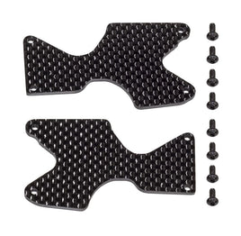 Team Associated - RC8B4.1 FT Rear Suspension Arm Inserts, carbon fiber - Hobby Recreation Products