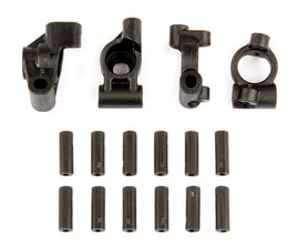 Team Associated - Rear Hubs, Caster Blocks, and Inserts, for Reflex 14T or 14B - Hobby Recreation Products
