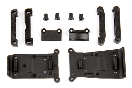 Team Associated - Skid Plates and Arm Mounts, for Reflex 14T or 14B - Hobby Recreation Products