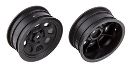 Team Associated - SR10 Black Front Wheels, 1 pair - Hobby Recreation Products