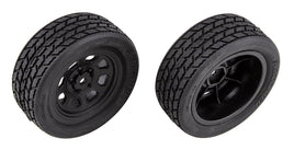 Team Associated - SR10 Front Wheels w/ Street Stock Tires, Mounted - Hobby Recreation Products