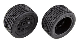 Team Associated - SR10 Rear Wheels w/ Street Stock Tires, Mounted - Hobby Recreation Products