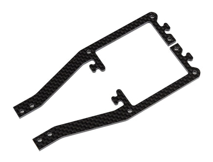 Team Associated - SR10M Side Braces, Carbon Fiber - Hobby Recreation Products