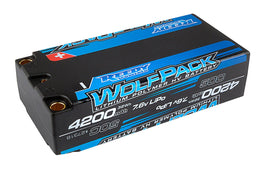 Team Associated - Wolfpack HV-LiPo Battery, 4200mAh 50C 7.6V, Shorty - Hobby Recreation Products