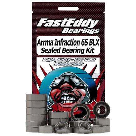 Team FastEddy - Arrma Infraction 6S BLX Sealed Bearing Kit - Hobby Recreation Products