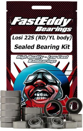 Team FastEddy - Losi 22S ST (RD/YL body) Sealed Bearing Kit - Hobby Recreation Products