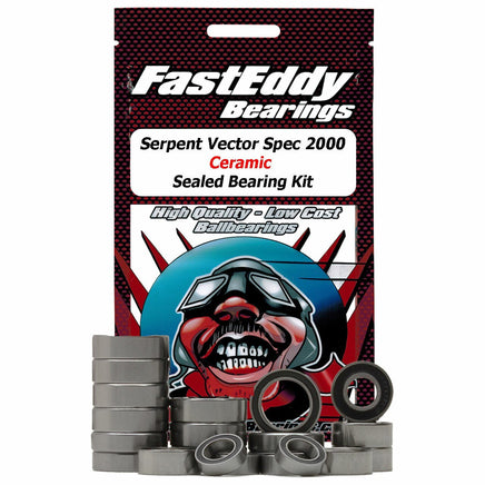 Team FastEddy - Serpent Vector Spec 2000 Ceramic Sealed Bearing Kit - Hobby Recreation Products