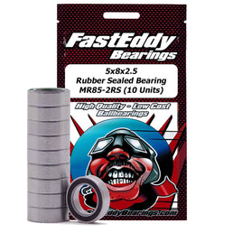 Team FastEddy - Tamiya 850 Rubber Sealed Replacement Bearing 5x8x2.5 10 Units - Hobby Recreation Products