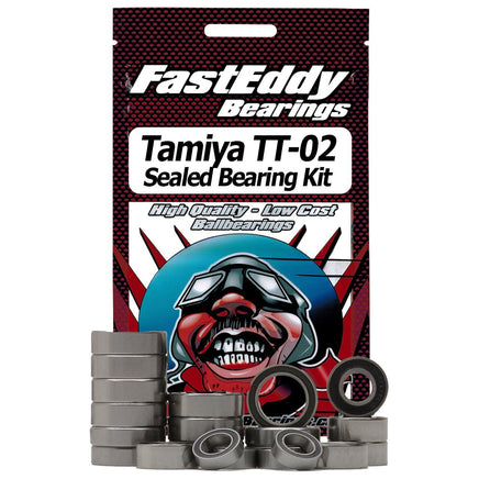 Team FastEddy - Tamiya TT-02 Chassis Rubber Sealed Bearing Kit - Hobby Recreation Products