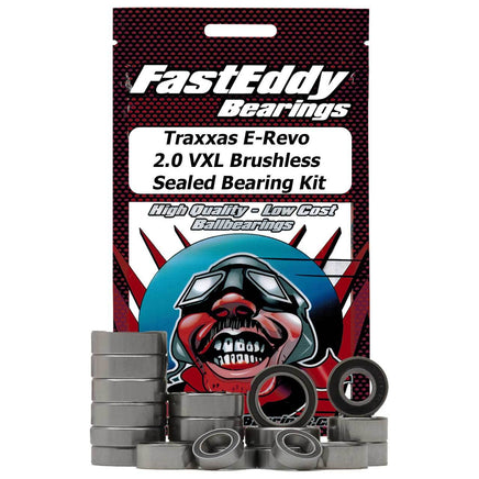 Team FastEddy - Traxxas E-Revo 2.0 VXL Brushless Sealed Bearing Kit - Hobby Recreation Products
