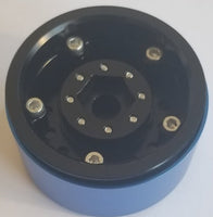 Team KNK - 1.55" Aluminum Beadlock 5 Slot Wheels - Gray (1 Pair) - Hobby Recreation Products