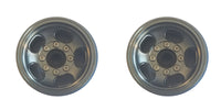 Team KNK - 1.55" Aluminum Beadlock 5 Slot Wheels - Gray (1 Pair) - Hobby Recreation Products
