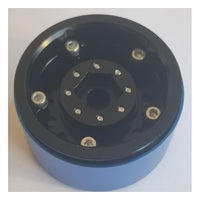 Team KNK - 1.55" Aluminum Beadlock Titan 2 Wheels - Black (1 Pair) - Hobby Recreation Products