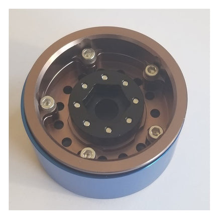 Team KNK - 1.55" Aluminum Beadlock Titan 2 Wheels - Bronze (1 Pair) - Hobby Recreation Products