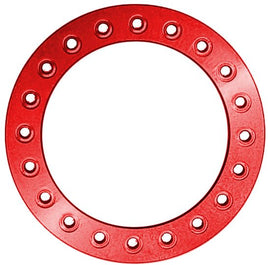Team KNK - 1.9 Aluminum Beadlock Ring Style 11 Red - Hobby Recreation Products
