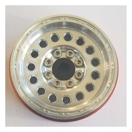 Team KNK - 1.9" Aluminum Beadlock Titan 2 Wheels - Natural (1 Pair) - Hobby Recreation Products