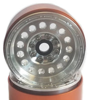 Team KNK - 1.9" Aluminum Beadlock Titan 2 Wheels - Natural (1 Pair) - Hobby Recreation Products