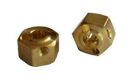 Team KNK - (2) 12mm x 10mm wide Brass Hexes with Hardware - Hobby Recreation Products