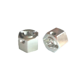 Team KNK - (2) 12mm x 8mm wide Aluminum Hexes with Hardware - Hobby Recreation Products