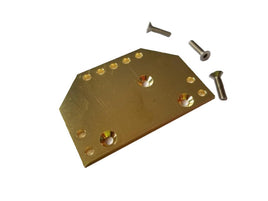 Team KNK - Brass Servo Plate with Upper 4 Link Mounting Holes - Hobby Recreation Products