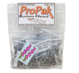 Team KNK - Button Head Pro Pak - 700 Piece Stainless Bulk Bag - Hobby Recreation Products