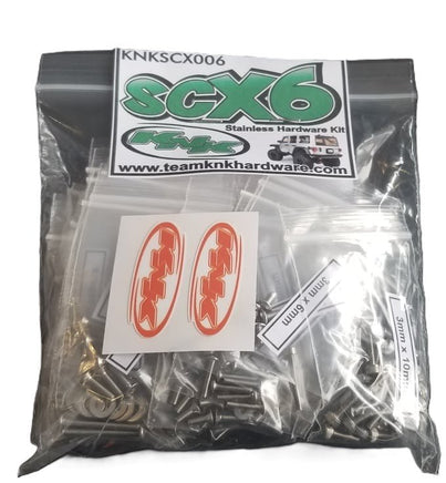 Team KNK - SCX6 Stainless Hardware Kit - Hobby Recreation Products