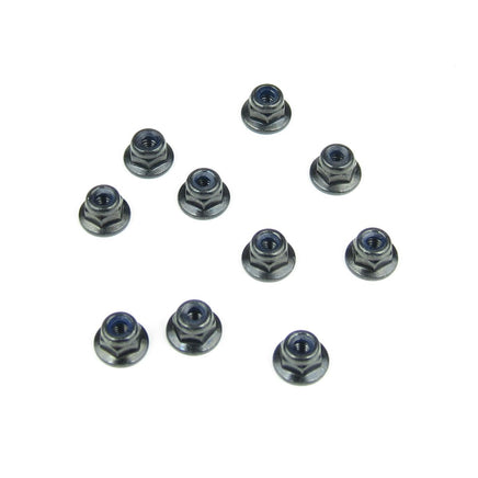 TKR1211-M3-Locknuts-flanged,-Black,