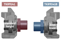 Tekno R/C - Adjustable Ackerman Spindles (-2mm, EB/NB 2.1, requires TKR9057B)