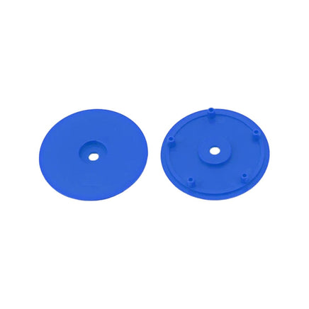Whitz Racing - 1/10 Whiplash Front 2.2" 12mm Sprint Car Wheels (2) with Inserts, Blue - Hobby Recreation Products