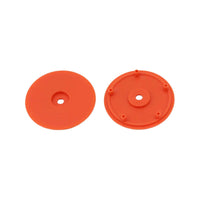 Whitz Racing - 1/10 Whiplash Front 2.2" 12mm Sprint Car Wheels (2) with Inserts, Orange - Hobby Recreation Products